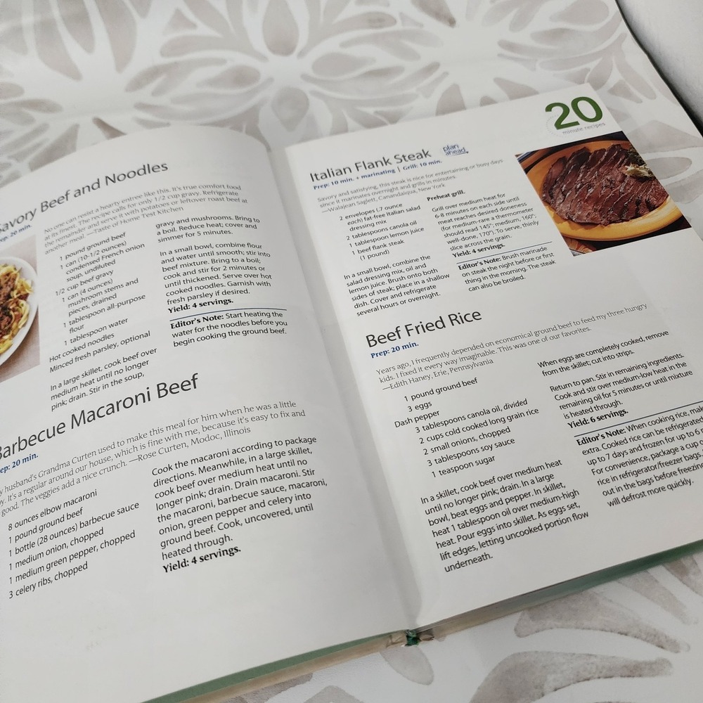 Taste of Home The Busy Family Cookbook Abridged Hardcover 275 Fast Recipes - Picture 3 of 5